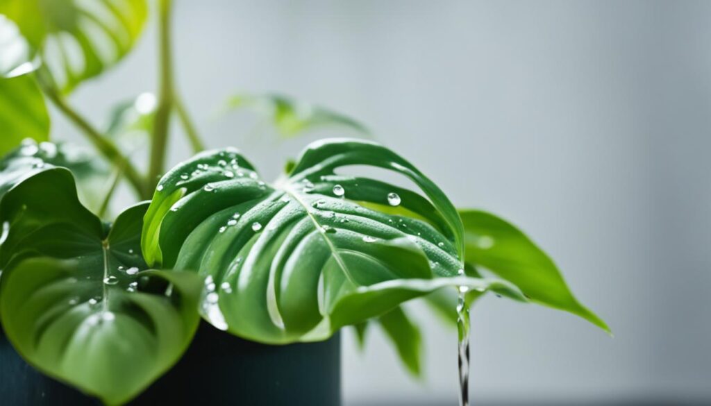 Philodendron watering