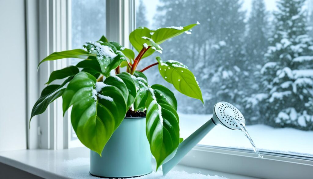 Philodendron winter watering