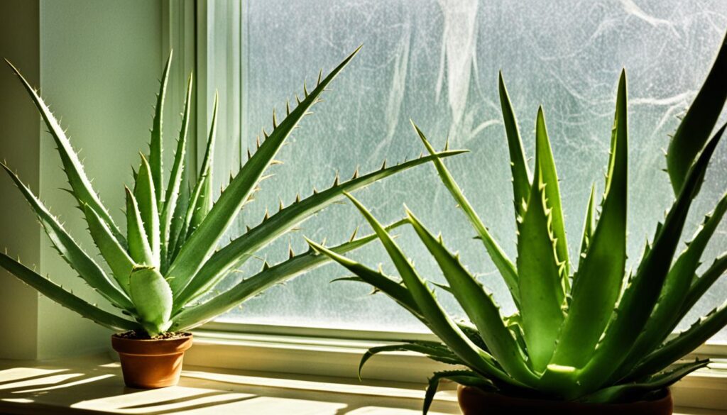 aloe vera plant lighting