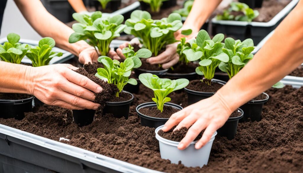 buying and repotting African violets