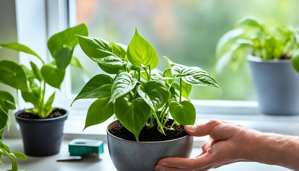 caring for propagated pothos