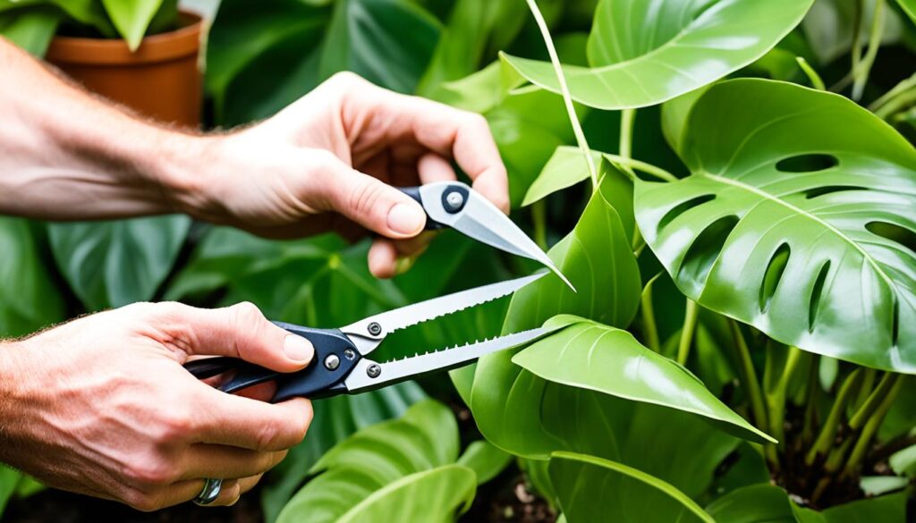 how to prune philodendron