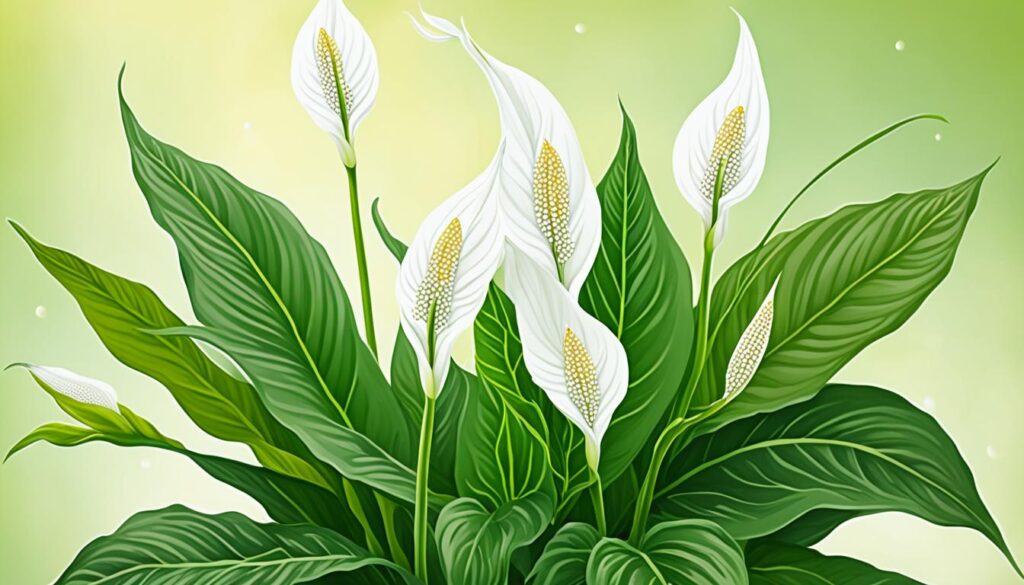 peace lily flowers