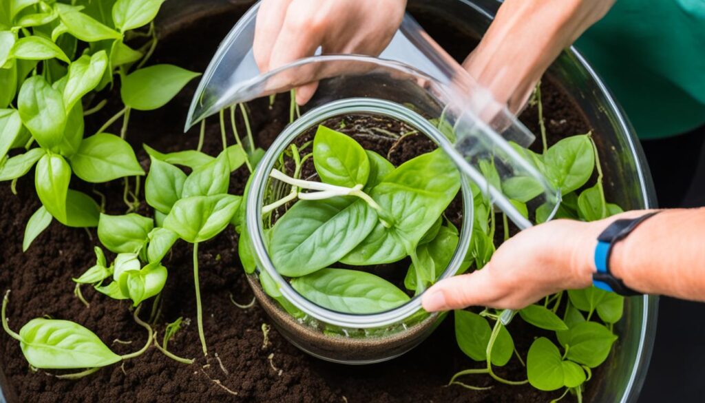 pothos soil propagation