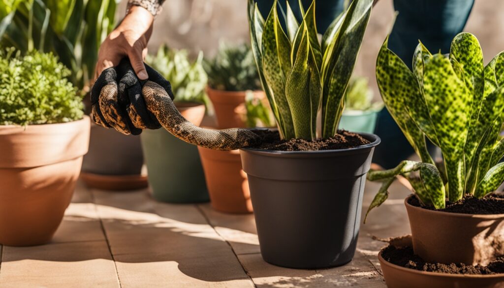 Snake Plant Repotting