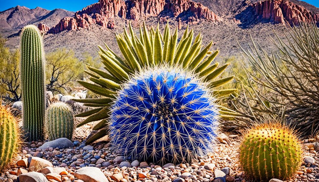 blue barrel cactus mature size