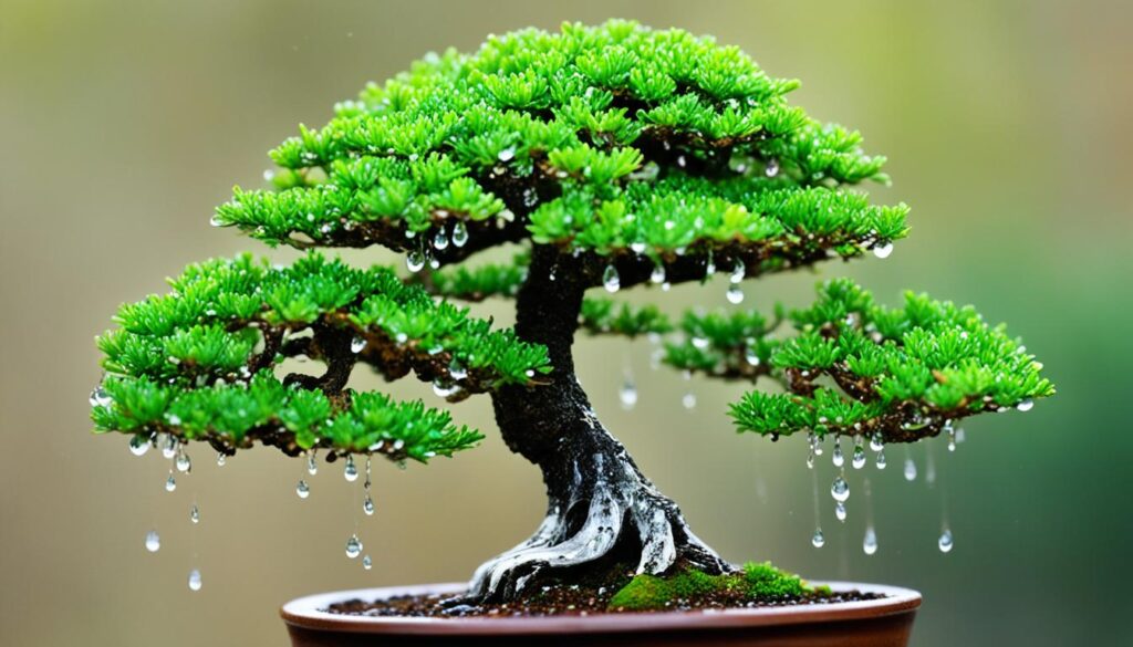 bonsai watering