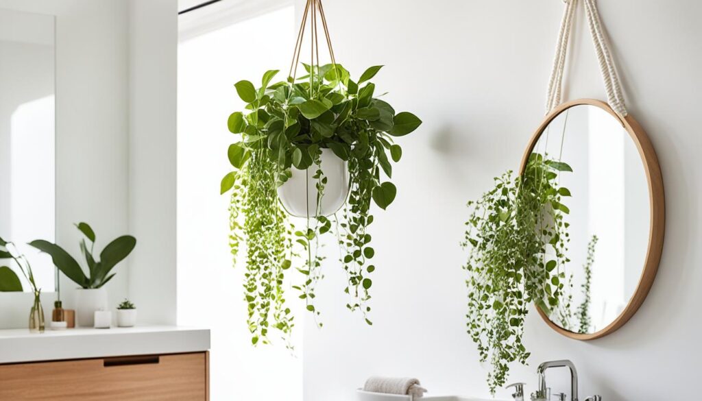 money plant bathroom decor