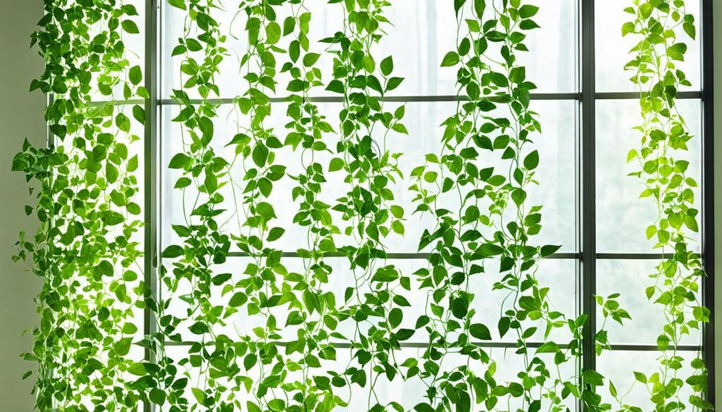 money plants on windows