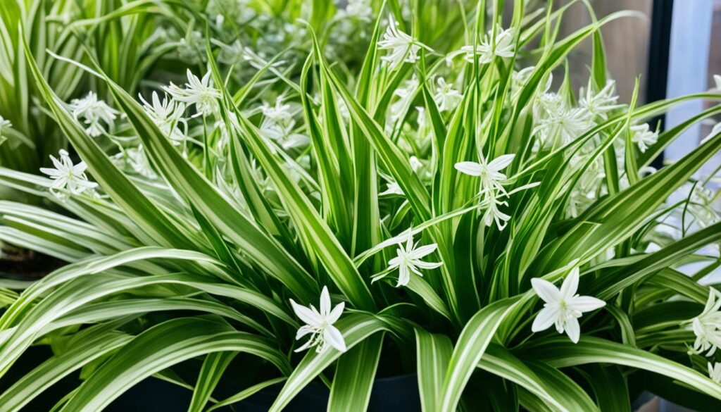 spider plant flowering