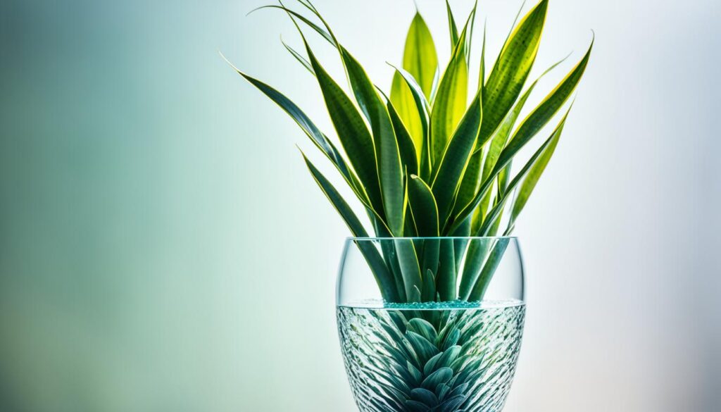 Can snake plants live in water?