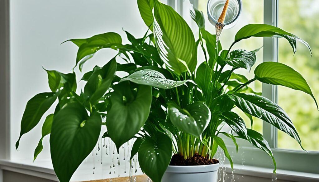 How often to water a peace lily?