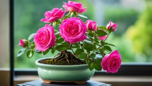 How to care for a rose bonsai?