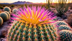 How to make a golden barrel cactus flower?