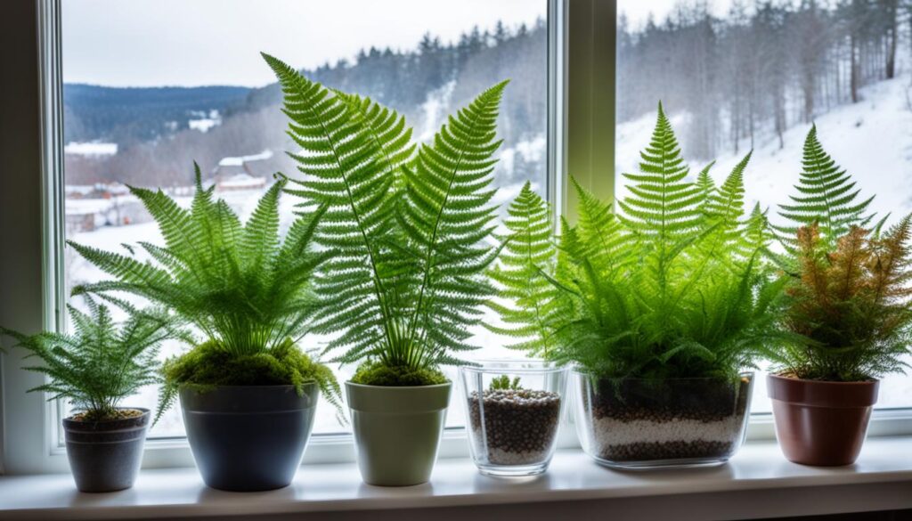 Overwintering Boston Ferns