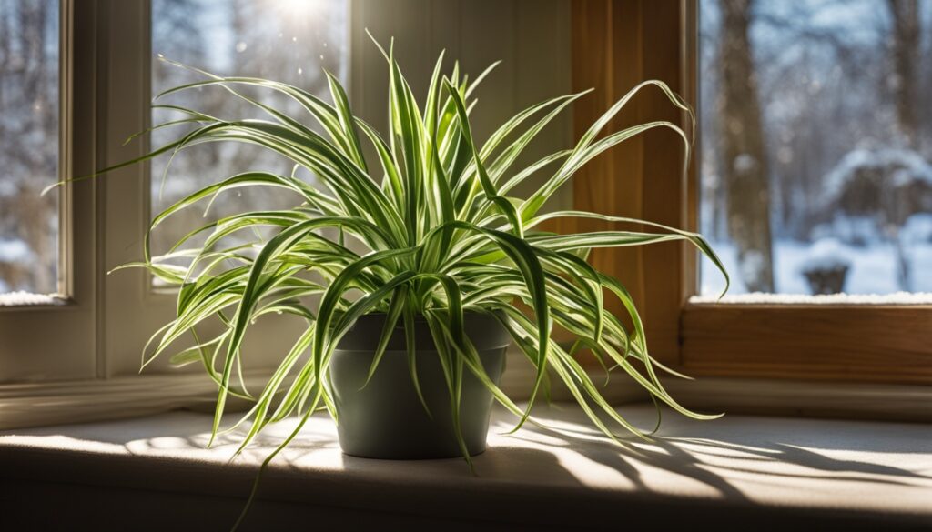 Spider plant winter light needs