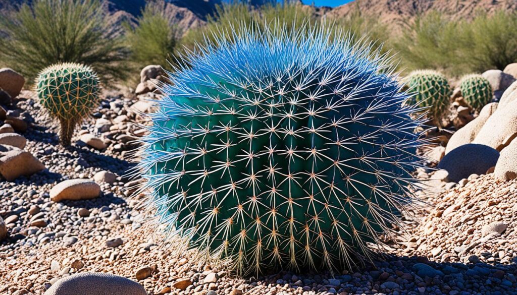 What is a blue barrel cactus?