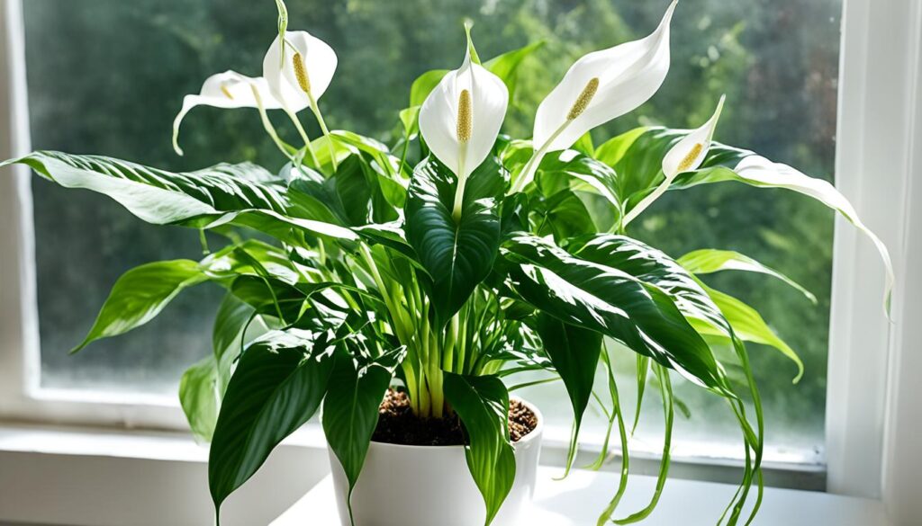 When to repot a peace lily?