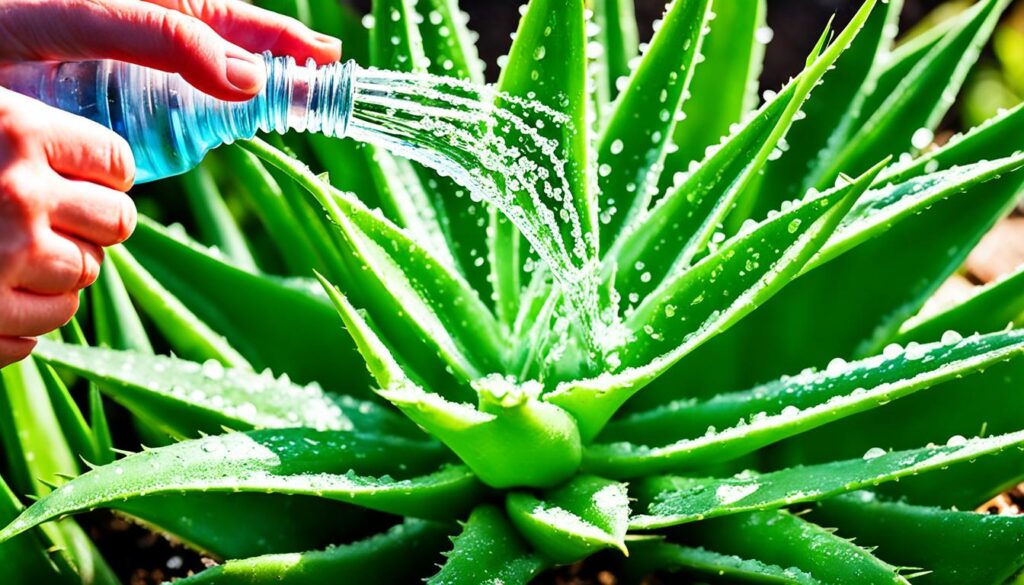 aloe vera watering