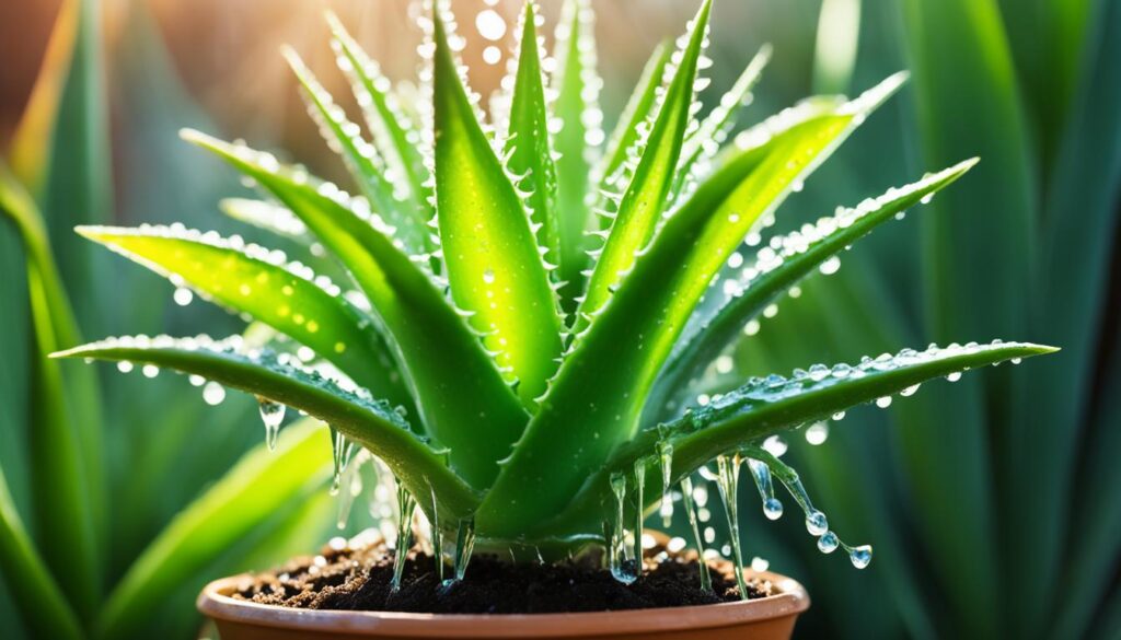 aloe vera watering technique