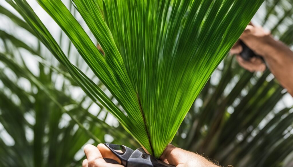 emerald palm cuttings