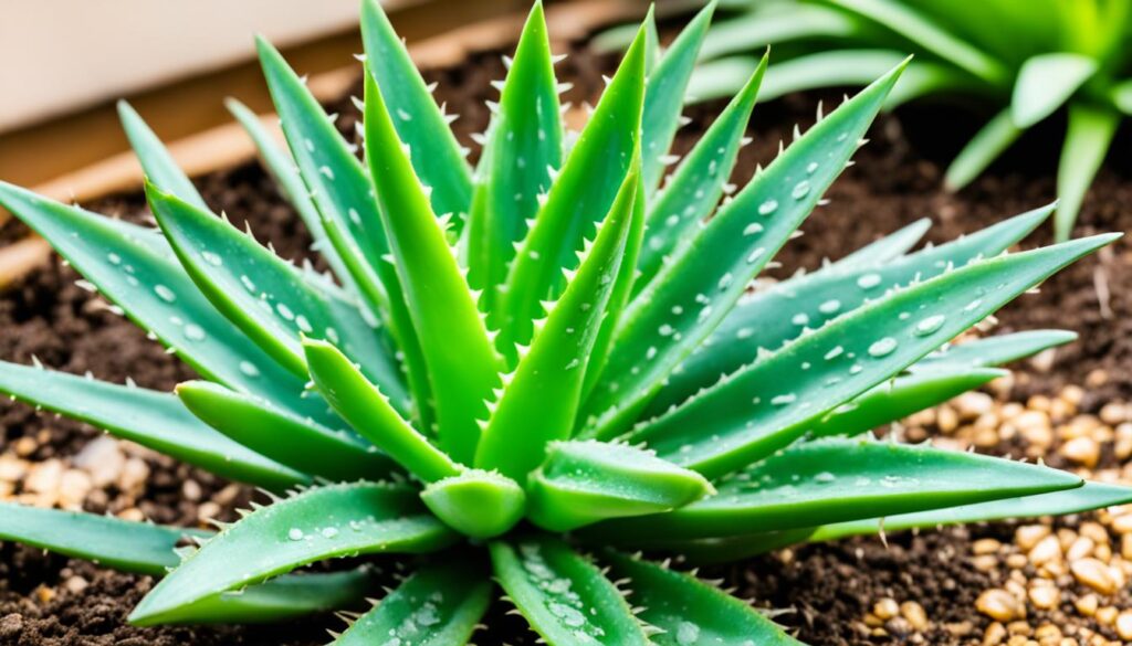 ideal soil moisture for aloe vera