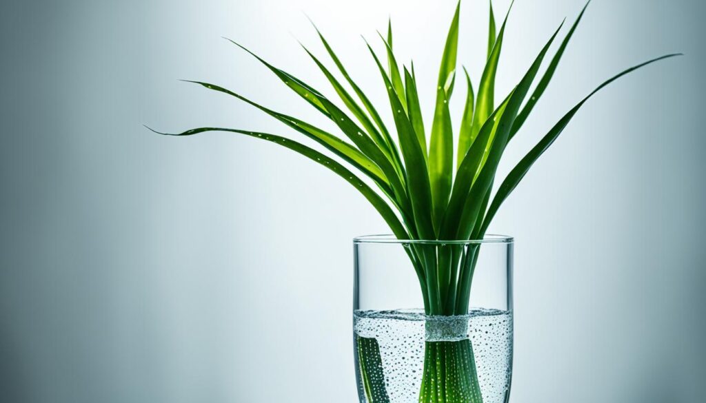 low-maintenance care for water-grown snake plants