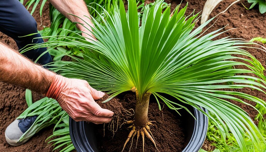 majesty palm repotting