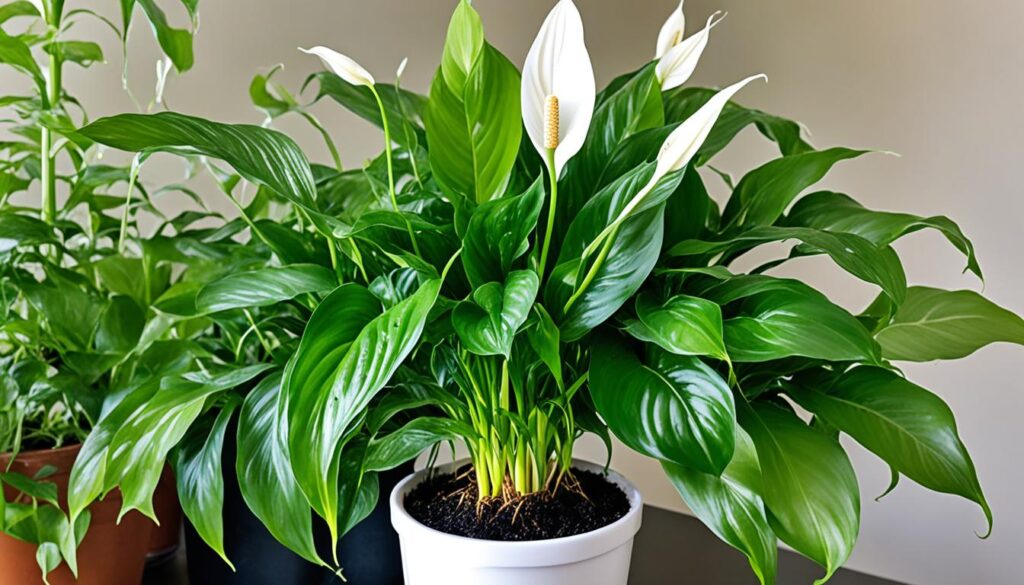 peace lily care after repotting