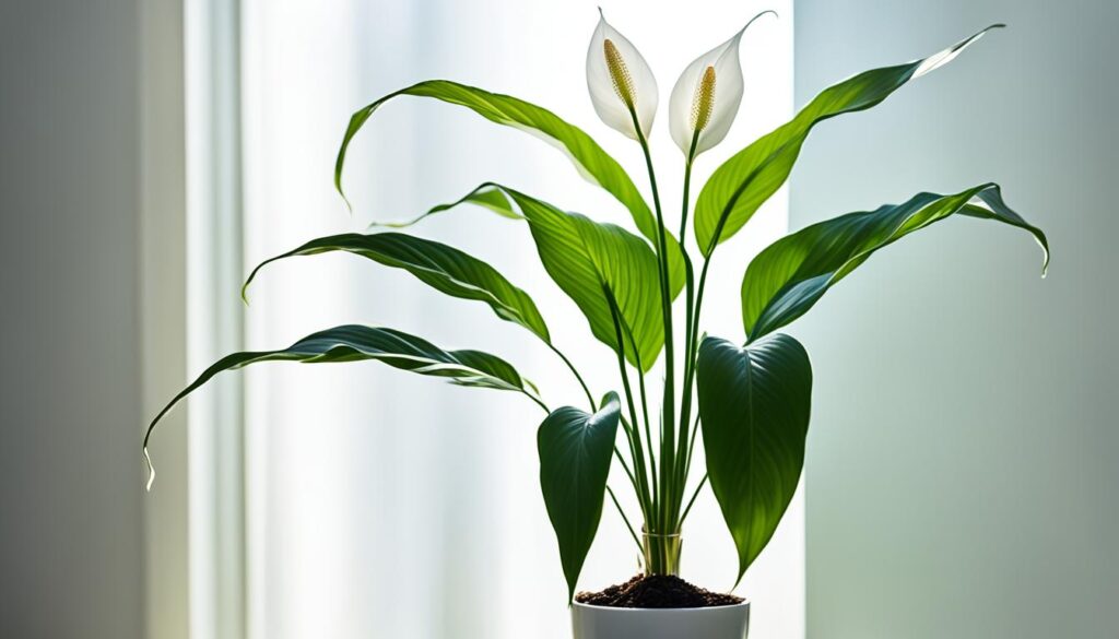 peace lily light requirements