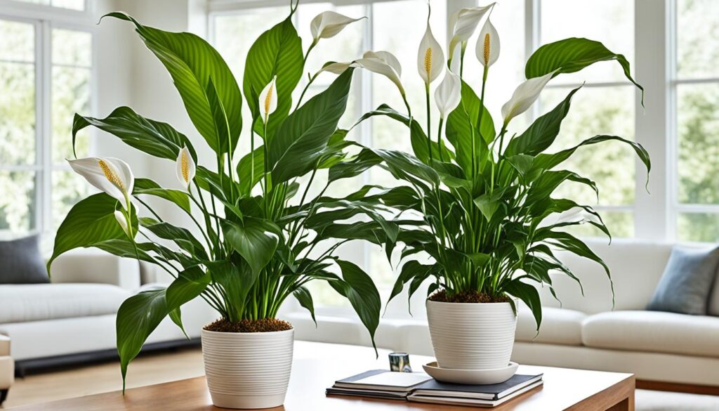 peace lily placement