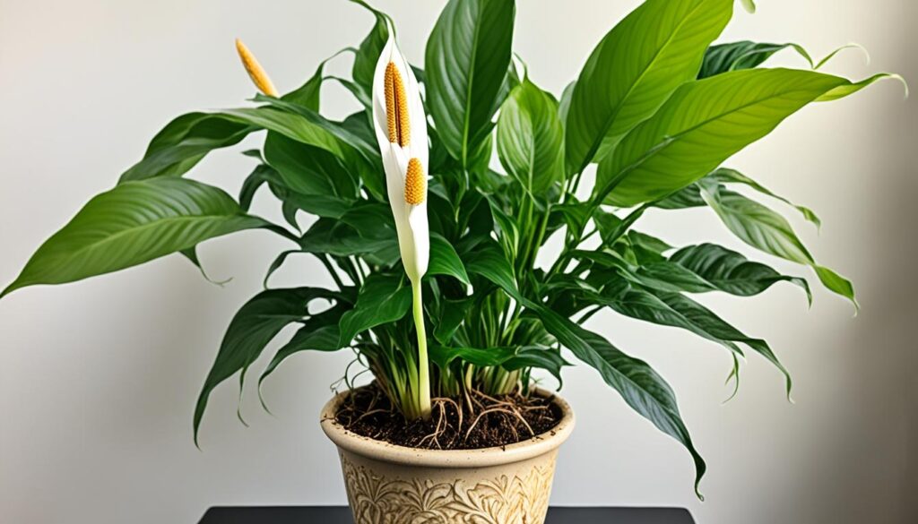 peace lily pot size