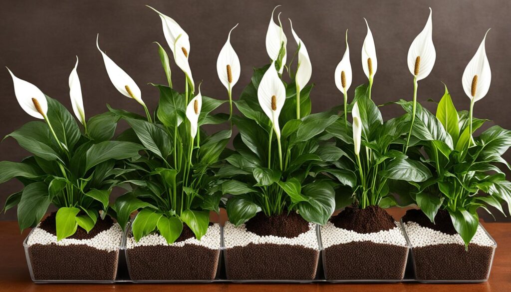 peace lily soil mix