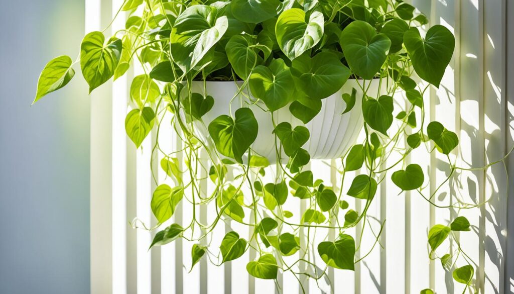 pothos on trellis