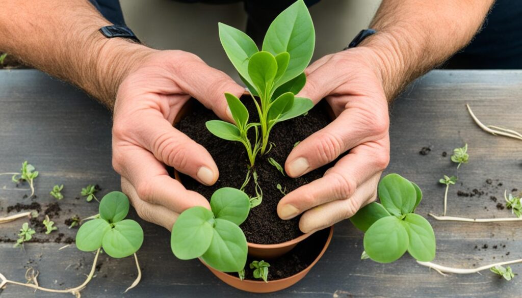 potting prayer plant divisions