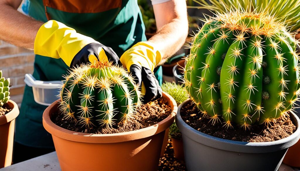 repotting golden barrel cactus