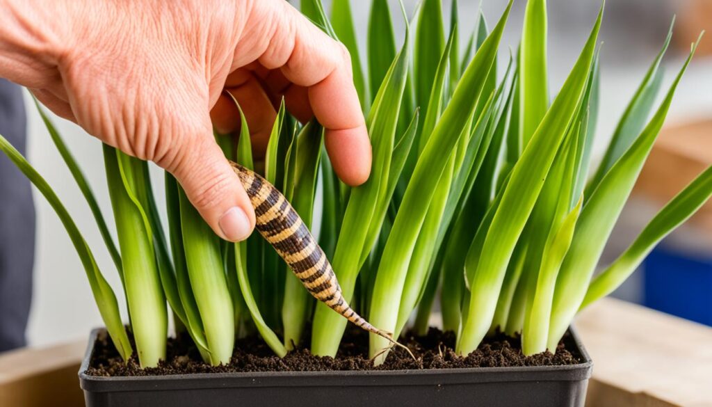 rhizome propagation snake plant