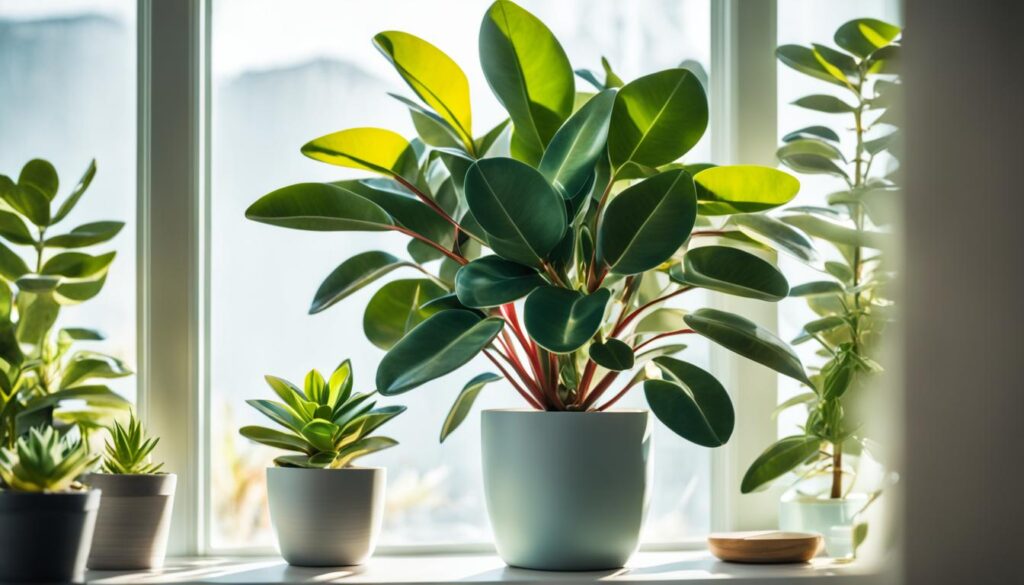 rubber plants as indoor plants