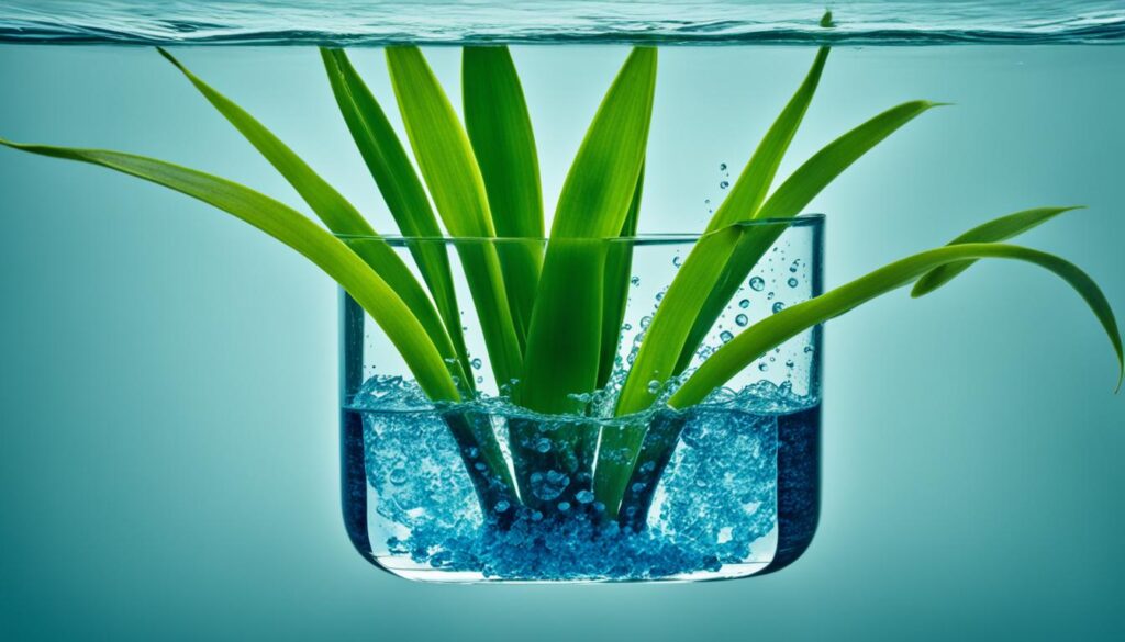 snake plant in water