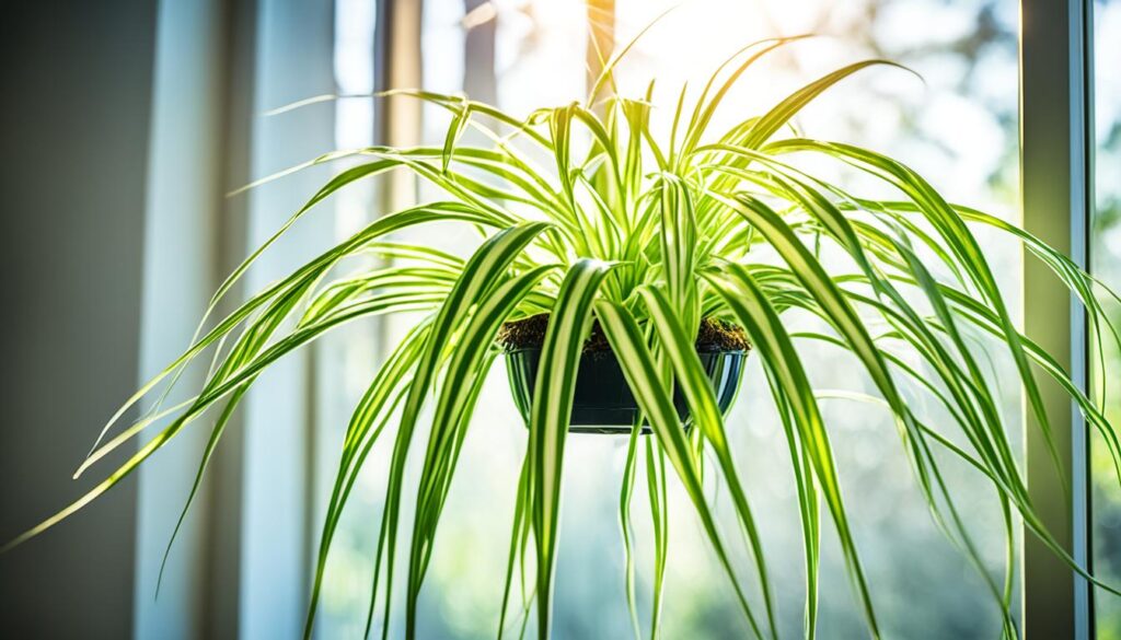 spider plant light requirements