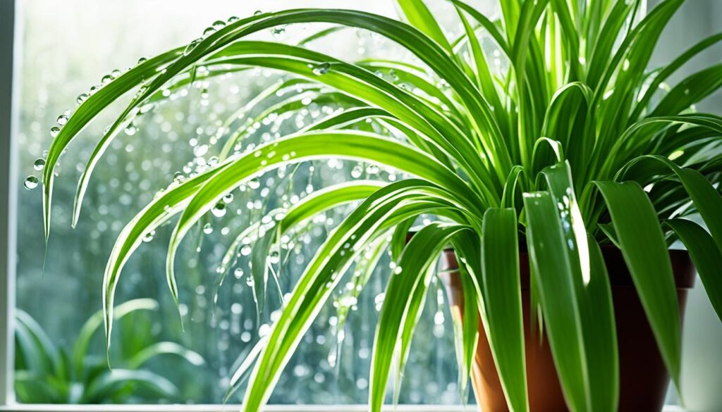 spider plant lighting