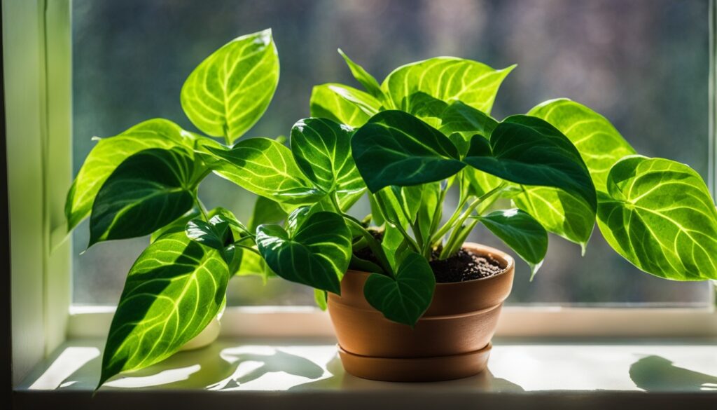 syngonium maria lighting conditions