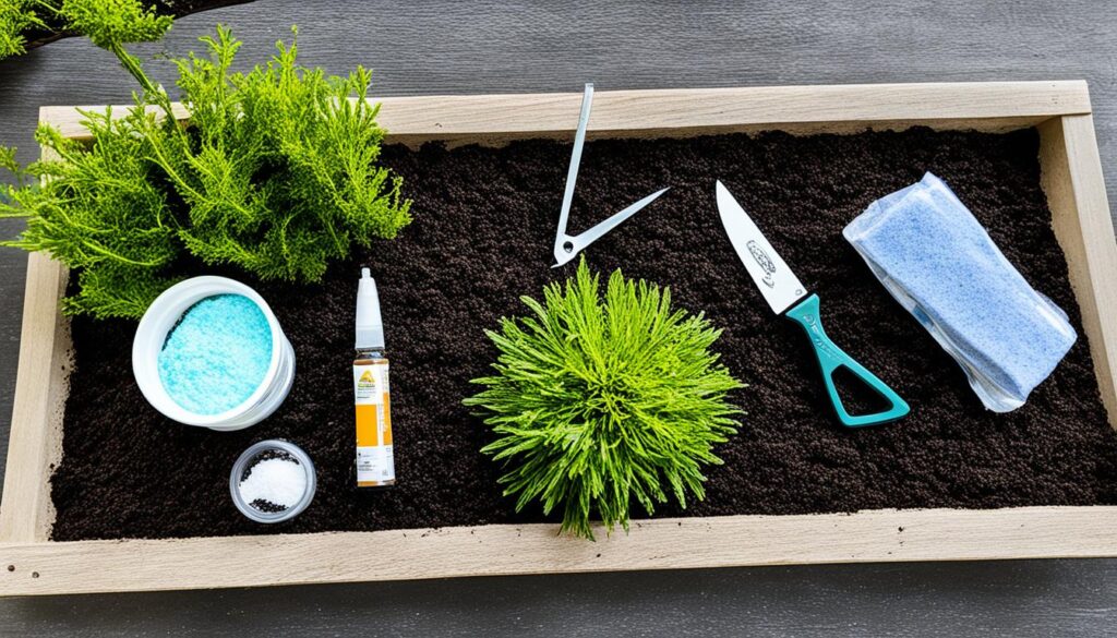 tools for zamioculcas propagation