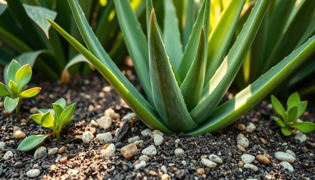 aloe vera plant soil