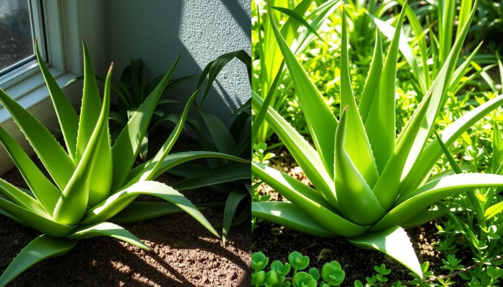 Aloe Vera Outdoor Acclimation