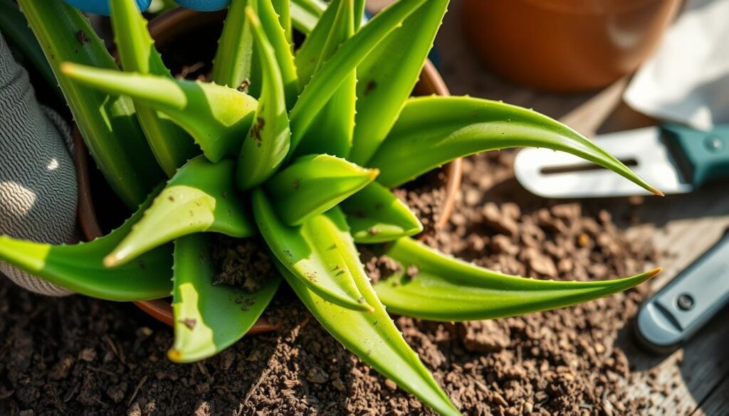 Aloe Vera Transplanting