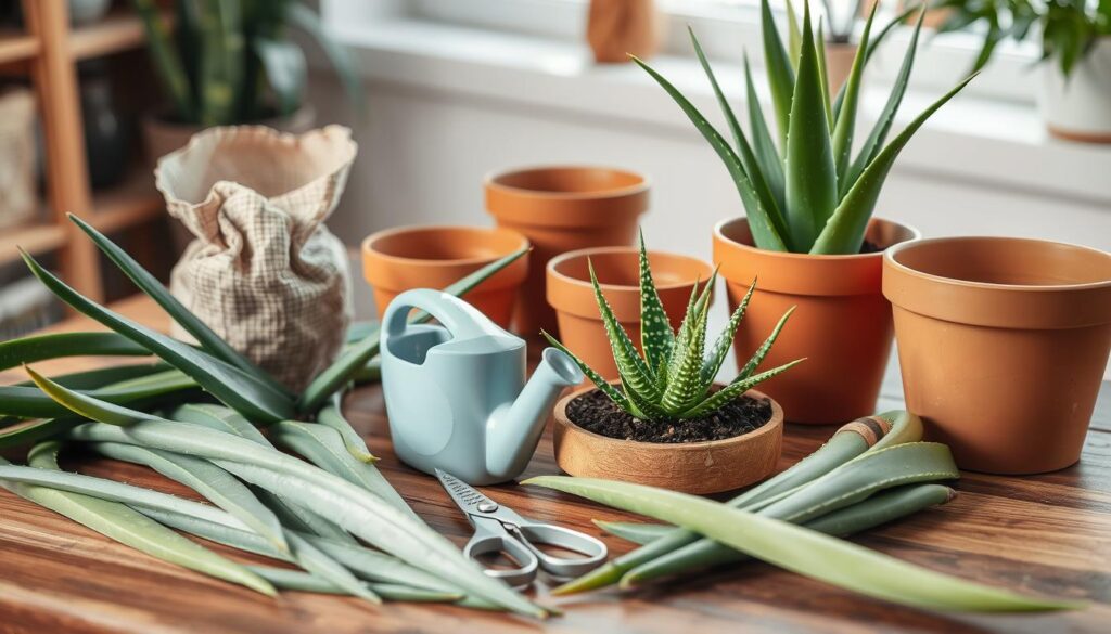 Aloe vera propagation supplies