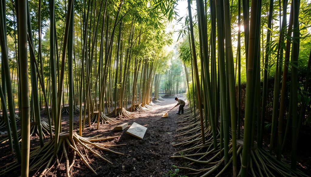 Bamboo rhizome management