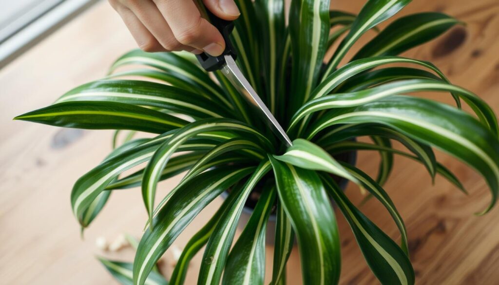 Bonnie Spider Plant Pruning