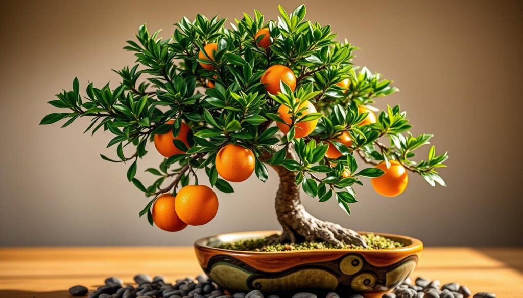 Bonsai orange tree